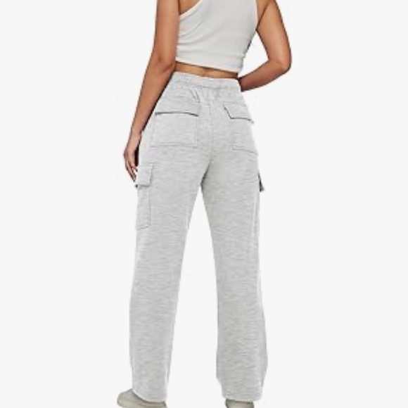 Women's Gray Cargo Pants - Picture 3 of 10